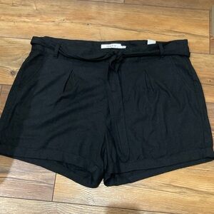 Torrid Black High Waist Shorts with Relaxed Fit Size 18